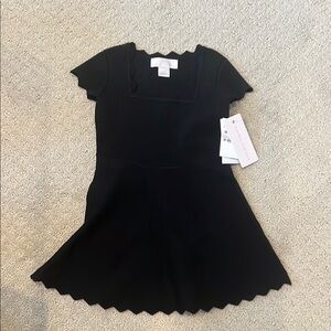 Black Scalloped Dress
